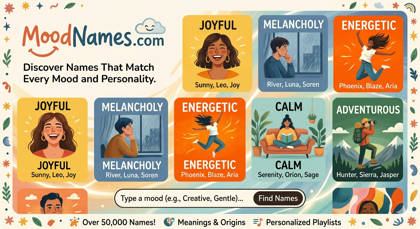MoodNames.com: Discover Meaningful Names Inspired by Emotion, Creativity, and Personality